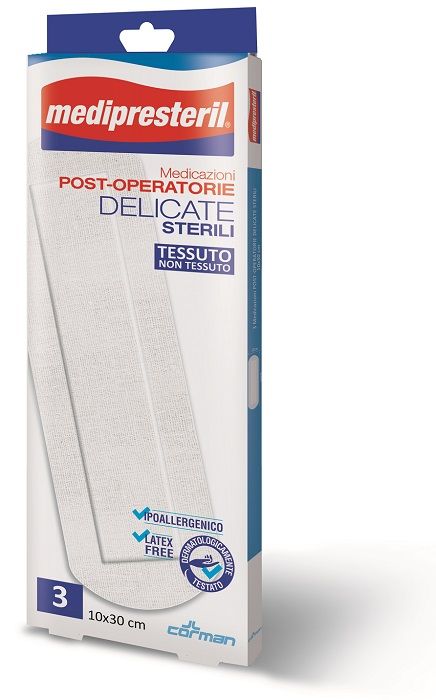 Medipresteril medicazioni post operatorie delicate 10 x 30 3 pezzi