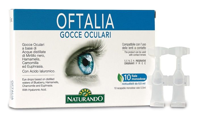 Oftalia gocce oculari monodose 2 strip da 5 fiale da 0,5 ml