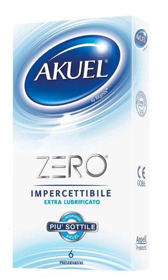 Profilattico akuel zero extralubrificato box da 6 pezzi