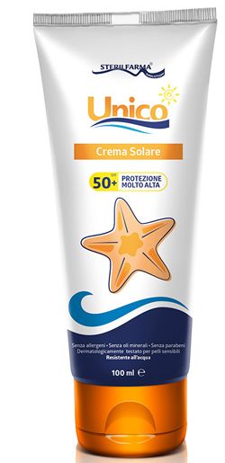 Unico crema solare protezione molto alta sfp 50+ 100 ml
