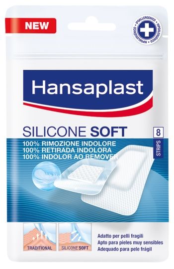 Hansaplast cerotto silicone soft 8 pezzi