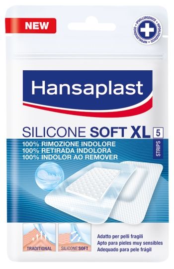 Hansaplast cerotto silicone soft xl 5 pezzi