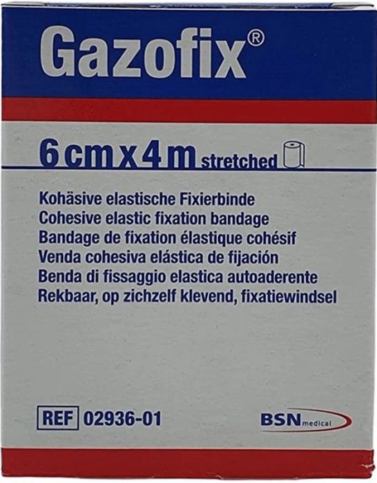 Benda elastica autoadesiva gazofix 6x400 cm