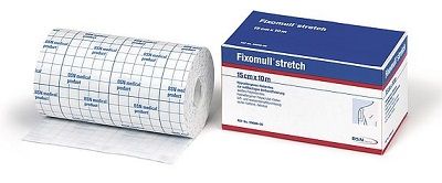 Fascia autoadesiva ipoallergenica fixomull stretch per fissaggio cateteri m 10 x 5 cm