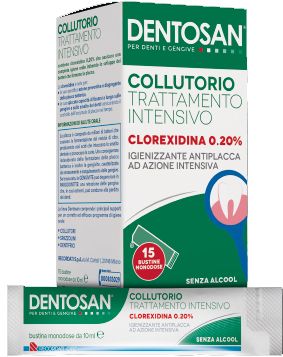 Dentosan collutorio monodose intensivo 0,20% 15 bustine da 10 ml