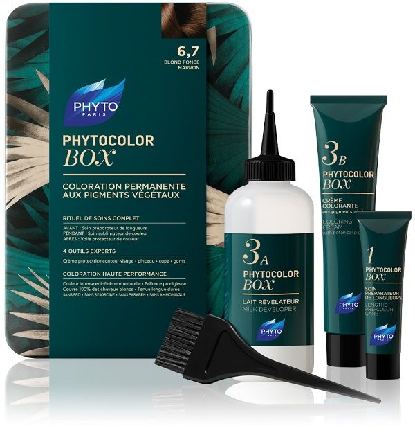 Phyto color box 6,7 biondo scuro tabacco