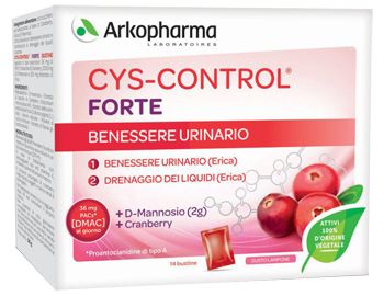 Cys-control forte con d-mannosio 14 bustine 56 g gusto lampone