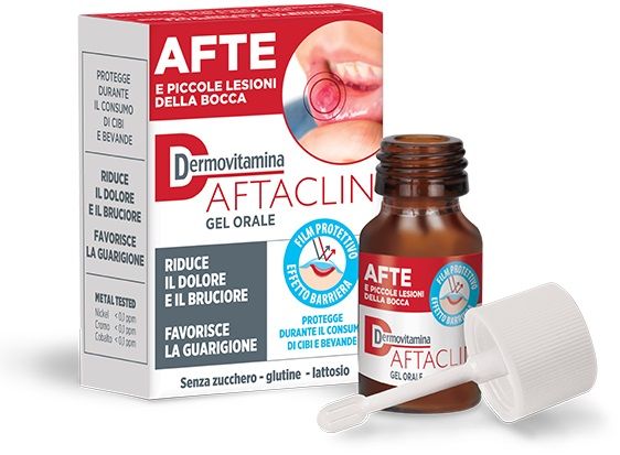 Dermovitamina aftaclin gel 7 ml
