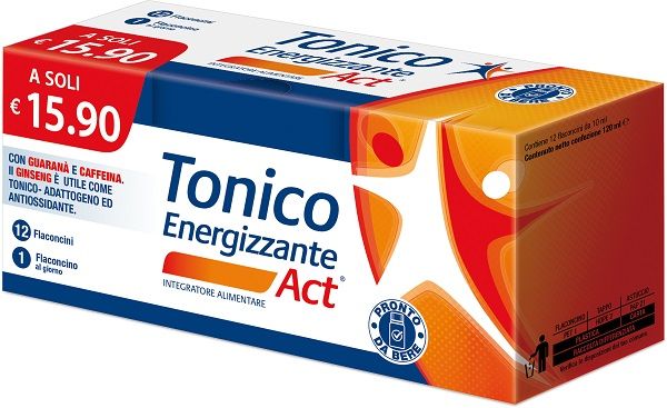 Tonico energizzante act 12 flaconcini da 10 ml