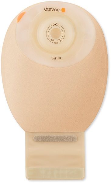 Dansac novalife tre 1 sacca aperta opaca softconvex maxi per ileostomia con finestra ritagliabile 15-34mm 540 ml 10 pezzi