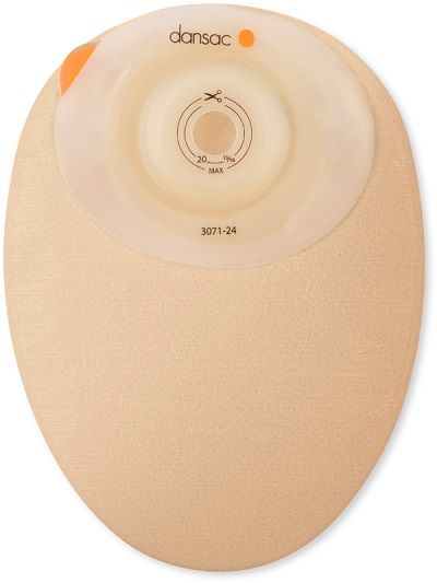 Dansac novalife tre 1 sacca chiusa softconvex midi per colostomia con finestra ritagliabile 15-34mm 430 ml 10 pezzi