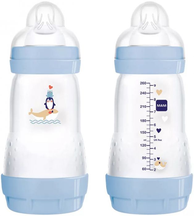 Mam biberon easy start 260 ml 2+ tettarella 2 maschio