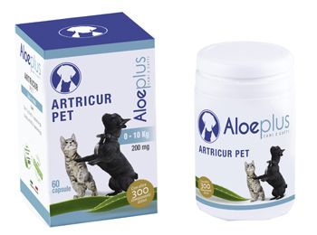Aloeplus artricur pet cani/gatti 0-11 kg 12 g 60 capsule