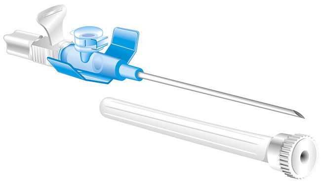 Ago cannula a 2 vie sterile monouso venopic fep gauge 22x25 1 pezzo