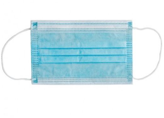Mascherina chirurgica filtrante 98% 3 veli tipo iir con elastici pediatrica azzurra 10 pezzi