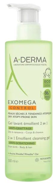 Exomega control gel 2in1 500ml aderma 2021