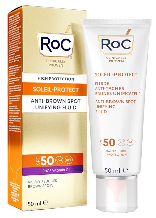 Roc fluido solare viso spf 50+ antimacchie brune  50 ml
