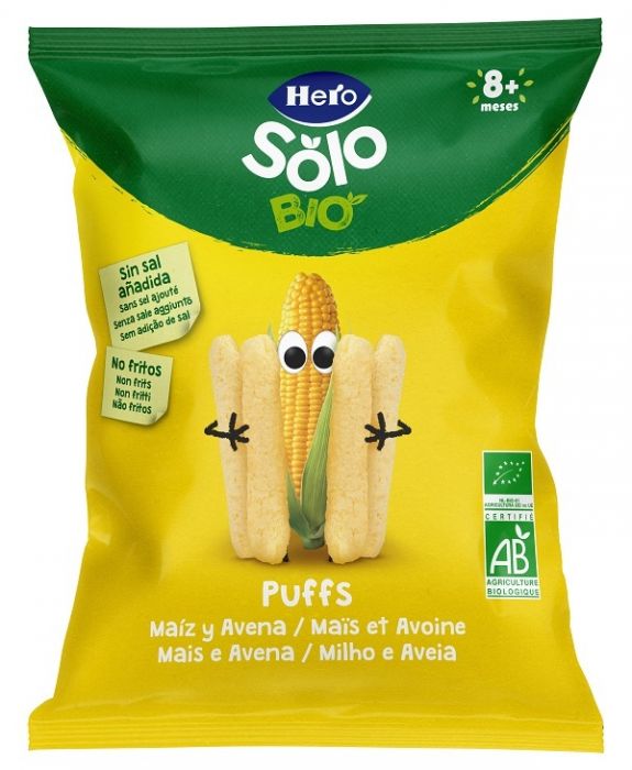 Hero solo snack puff avena mais 25 g