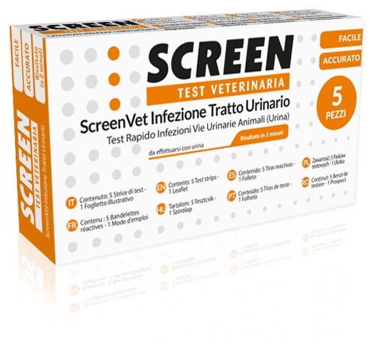 Screenvet test rapido veterinaria infezione tratto urinario cane e gatto