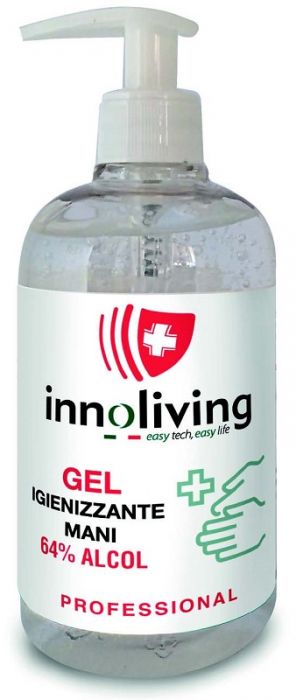 Innoliving gel igienizzante mani 64% alcol 500 ml