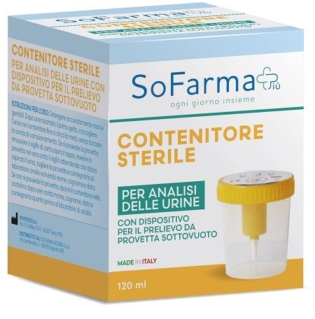 Contenitore urina sottovuoto da 120 ml sofarmapiu'
