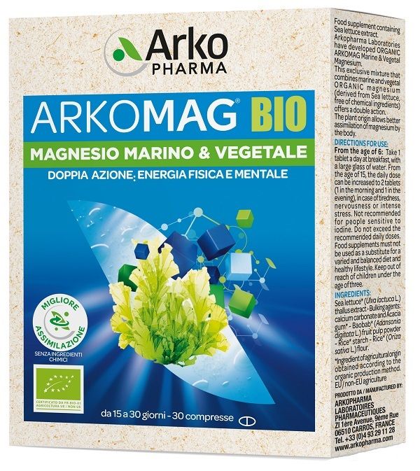 Arkomag bio magnesio mar 30cpr