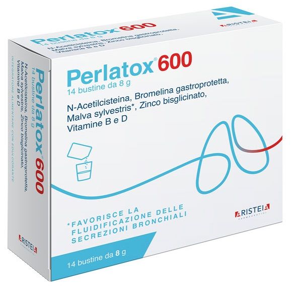 Perlatox 600 14 bustine nuova formulazione