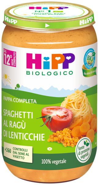 Hipp spaghetti ragu' di lenticchie 250 g