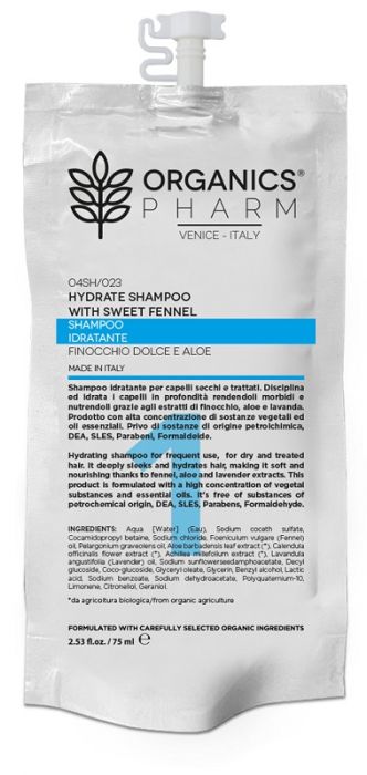 Organics pharm shampoo idratante 75 ml