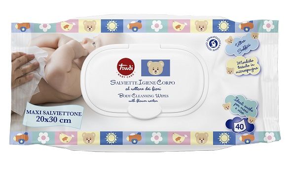 Trudi baby care salviettine igiene corpo 40 pezzi