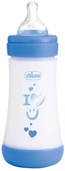 Chicco biberon p5 240ml med silicone boy