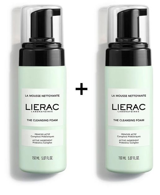 Lierac duo mousse struccante 150 ml 2 confezioni