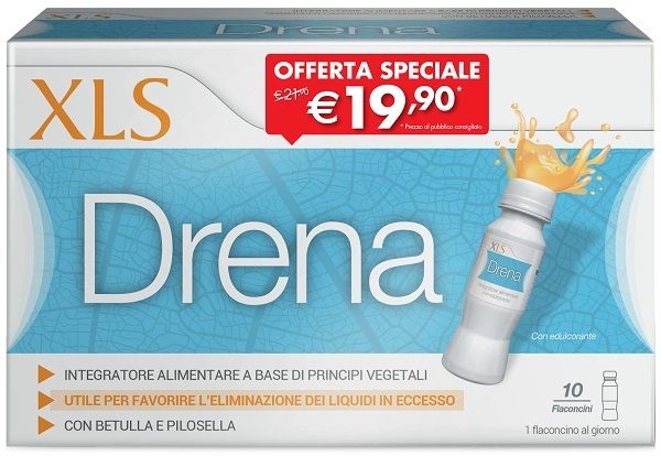 Xls drena 10 flaconi da 70 ml taglio prezzo