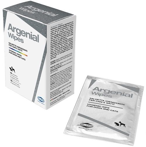Argenial wipes salviette igienizzanti cani e gatti 15 pezzi