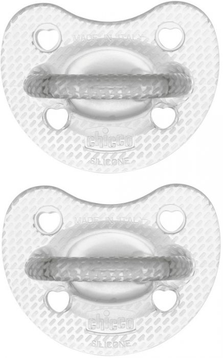 Chicco gommotto silicone crystal 16-36 mesi 2 pezzi