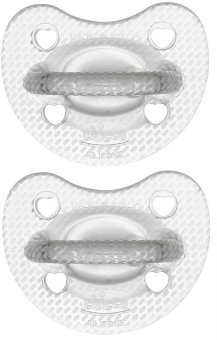 Chicco gommotto silicone crystal 2-6 mesi 2 pezzi