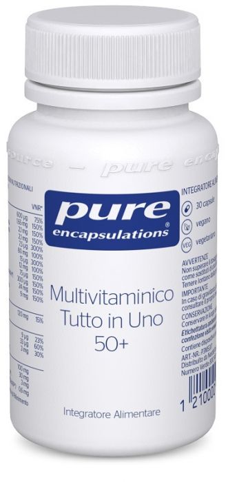 Pure encapsulations multivitaminico tutto in uno 50+ 30 capsule