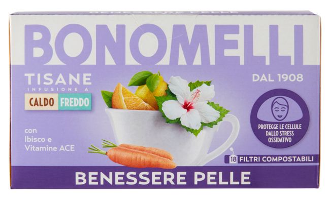 Bonomelli tisana benessere pelle 18 filtri