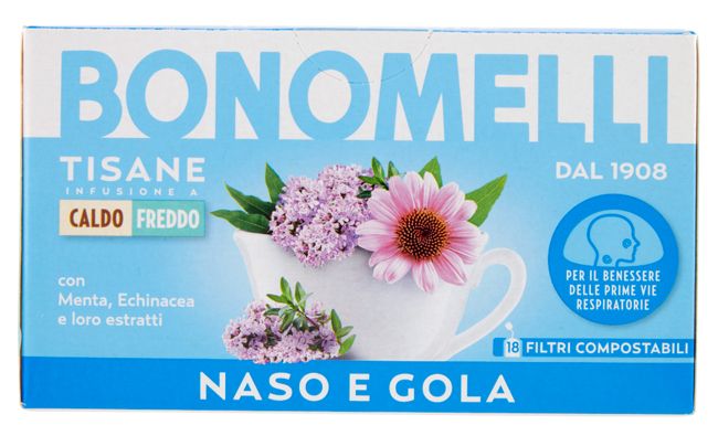 Bonomelli tisana naso e gola 18 filtri