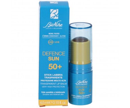 Defence sun 50+ stick labbra trasparente 4,5 ml