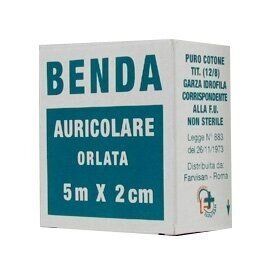 BENDA AURICOLARE A RETE IN GARZA IDROFILA 5X200CM
