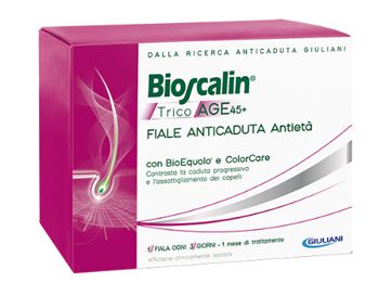 BIOSCALIN TRICOAGE 45+ ANTICADUTA ANTIETA' 10 FIALE 3,5 ML