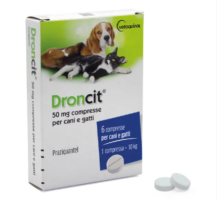 Droncit x 6 cpr vet