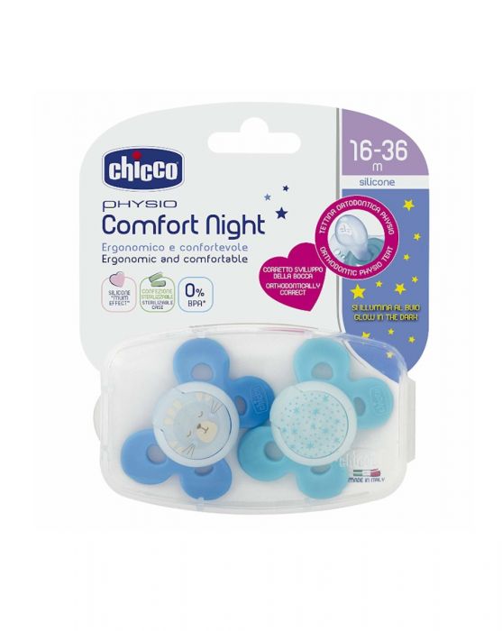 Chicco succhietto comfort lumi in silicone b 16-36 mesi