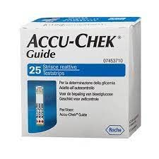 ACCU-CHEK GUIDE 25 STRIPS RETAIL STRISCE PER LA MISURAZIONE DELLA GLICEMIA ACCU-CHEK GUIDE 25 PEZZI 