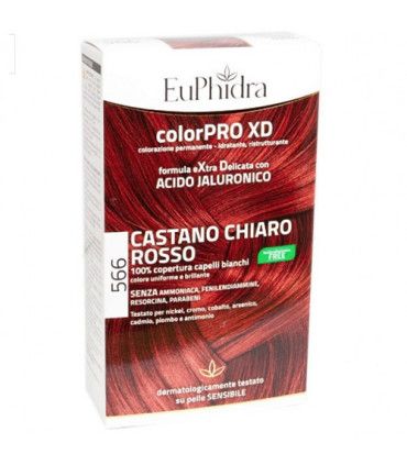 EUPHIDRA COLORPRO GEL COLORANTE CAPELLI XD 566 SANGRIA 50 ML IN FLACONE + ATTIVANTE + BALSAMO + GUAN