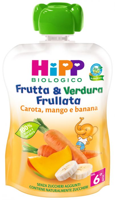 HIPP BIO FRUT&VERD CAR/MAN/BAN