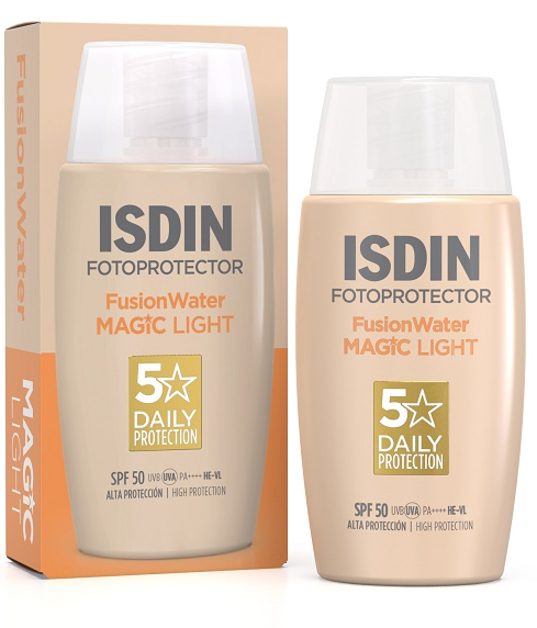 isdin Fusionwater magic color light spf50 50ml