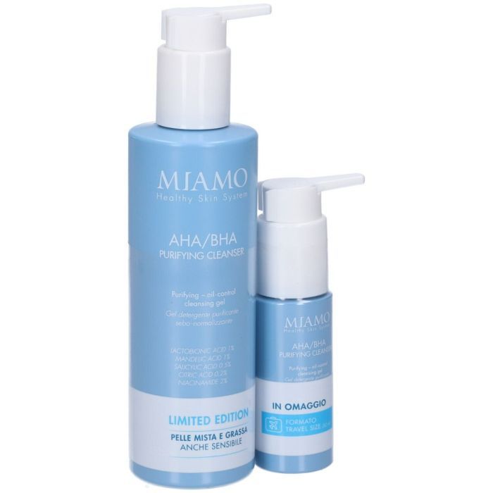 Miamo acnever aha/bha purifying cleanser duo 250 ml + 50 ml