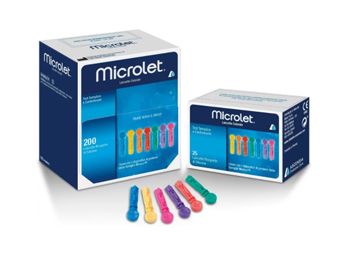 LANCETTE PUNGIDITO PER DISPOSITIVO MICROLET 25 PEZZI